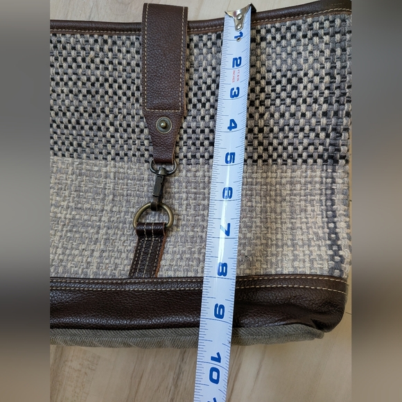 Myra Bag Crossbody Purse Texurized Look & Leather - Picture 13 of 15